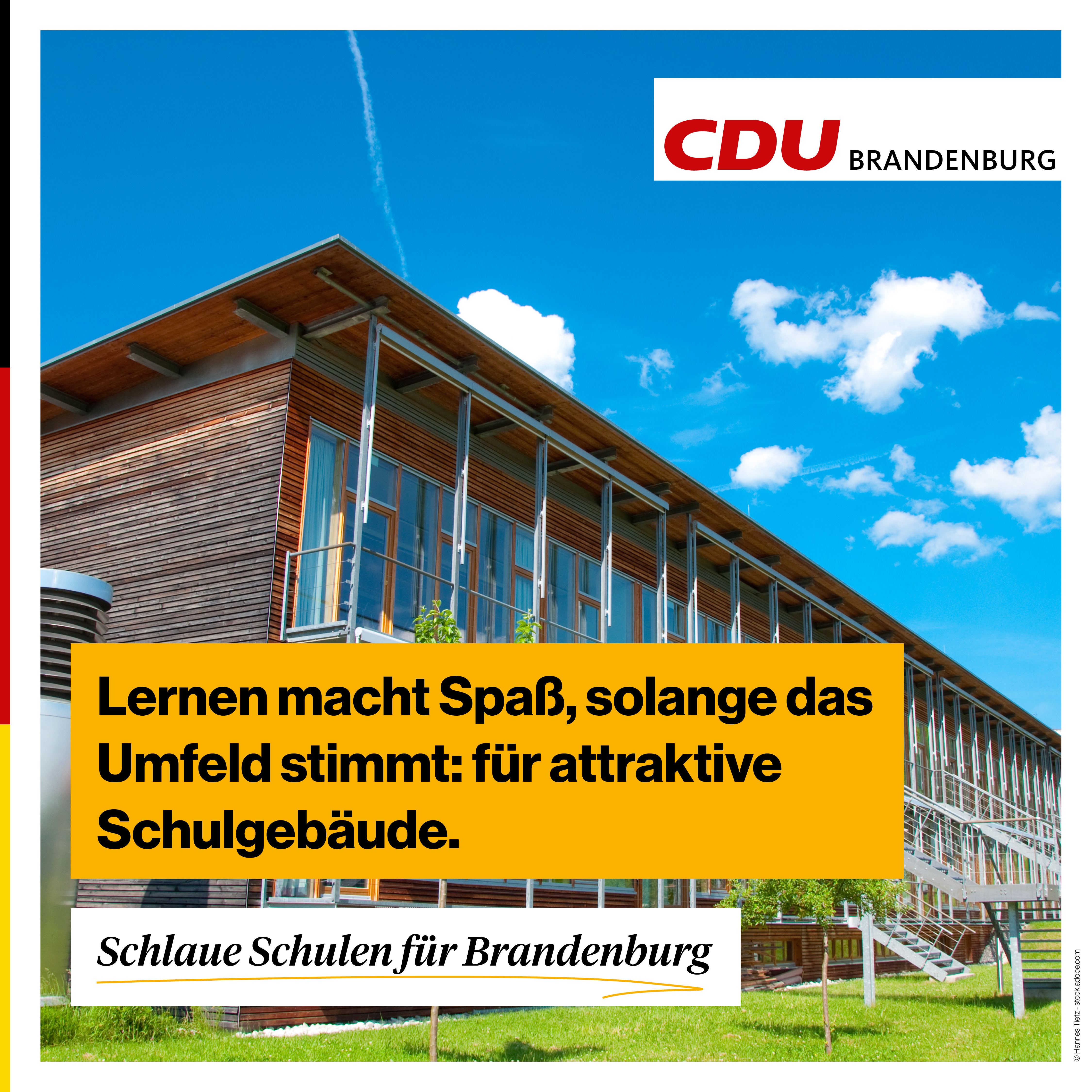 Lernen macht Spaß, solang das Umfeld stimmt: für attraktive Schulgebäude. Lernen macht Spaß, solang das Umfeld stimmt: für attraktive Schulgebäude.